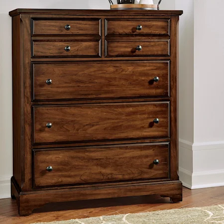 Solid Wood Villa Chest - 5 Drawers